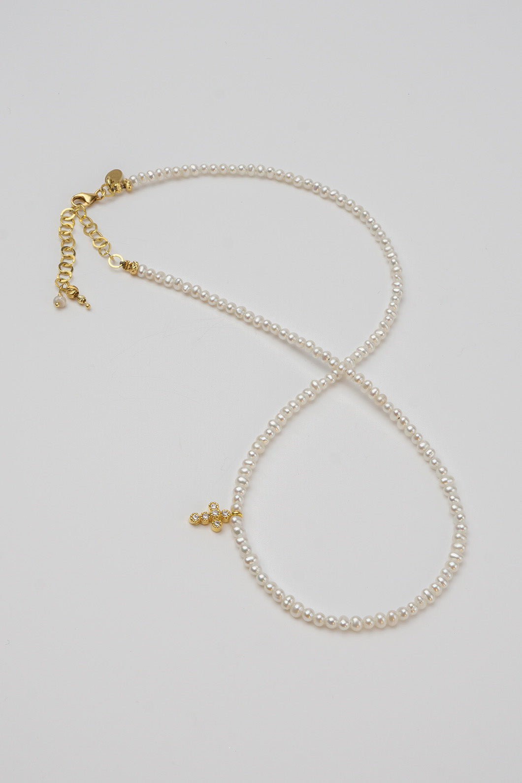Jade Pearl Necklace - Gold