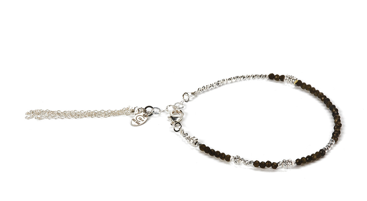 Abby Facet Grøn Spinel - Sølv