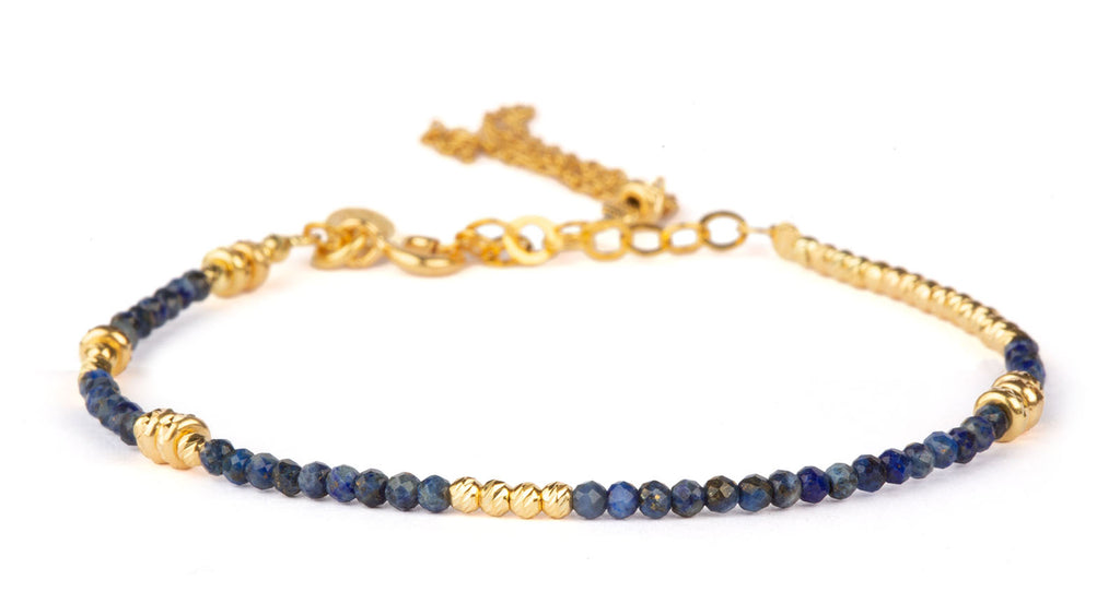 Abby Facet Lapis Lazuli -  Gold