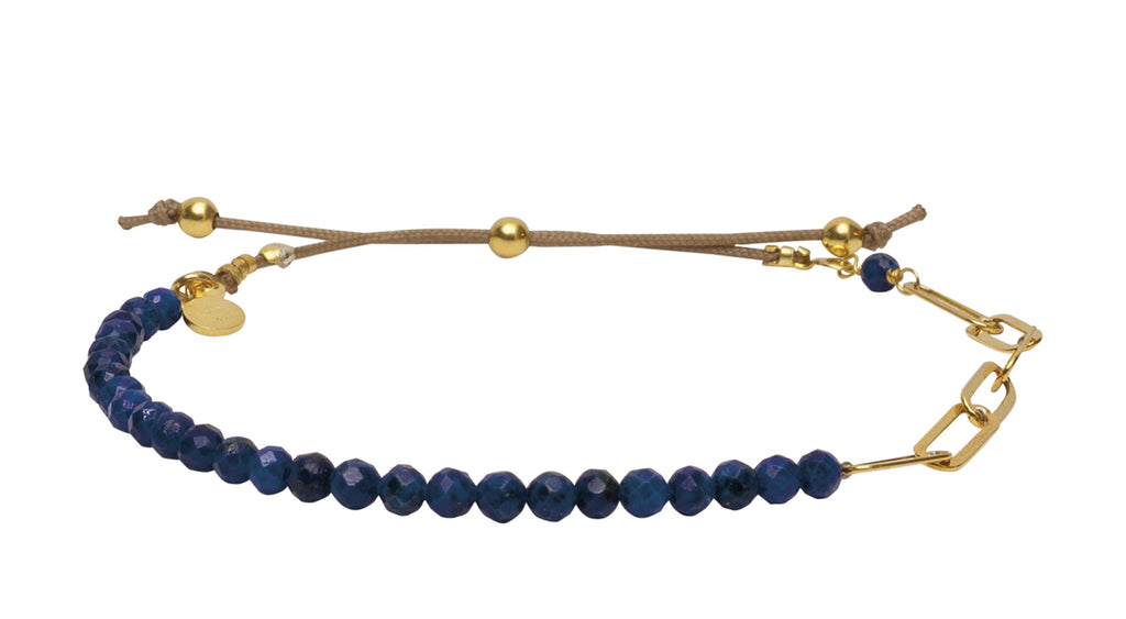 Amelia Bracelet Lapis Lazuli - Gold