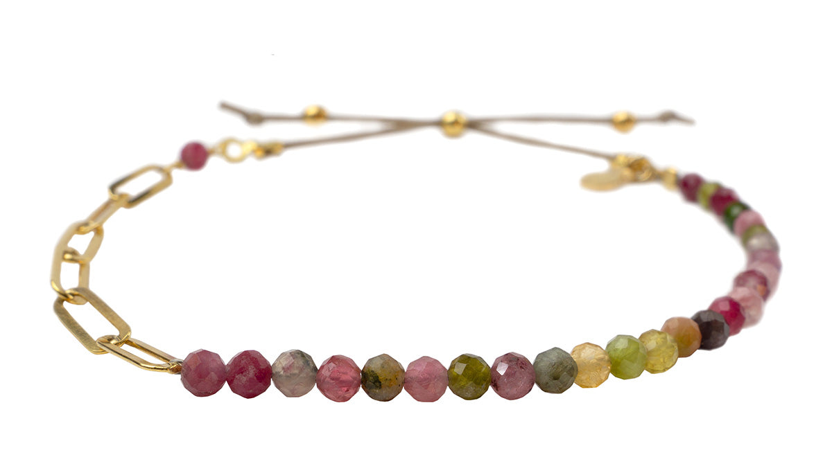 Amelia Bracelet Tormaline - Gold
