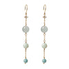 Anita Amazonite Earrings - Gold