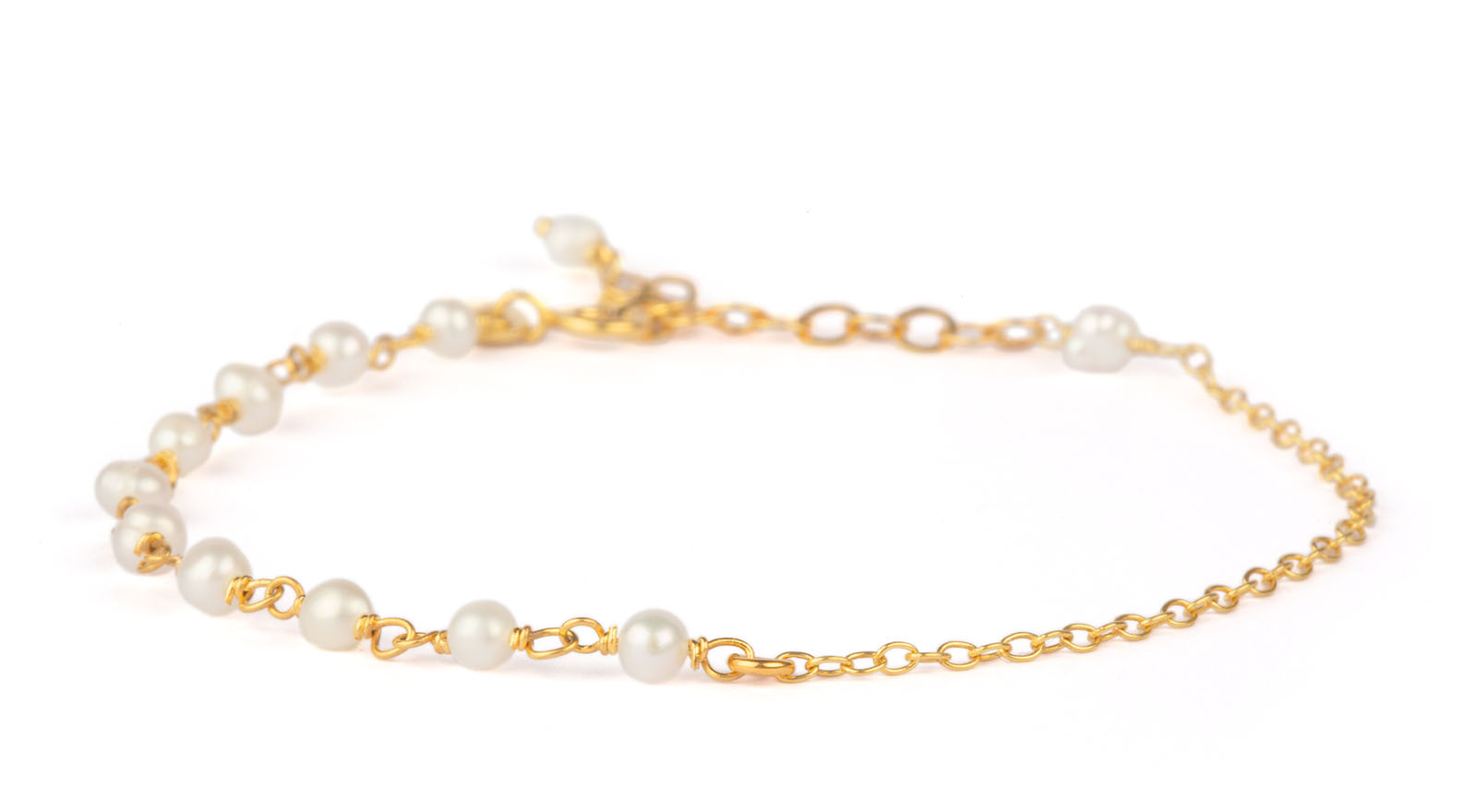 Anne perle armbånd - Guld