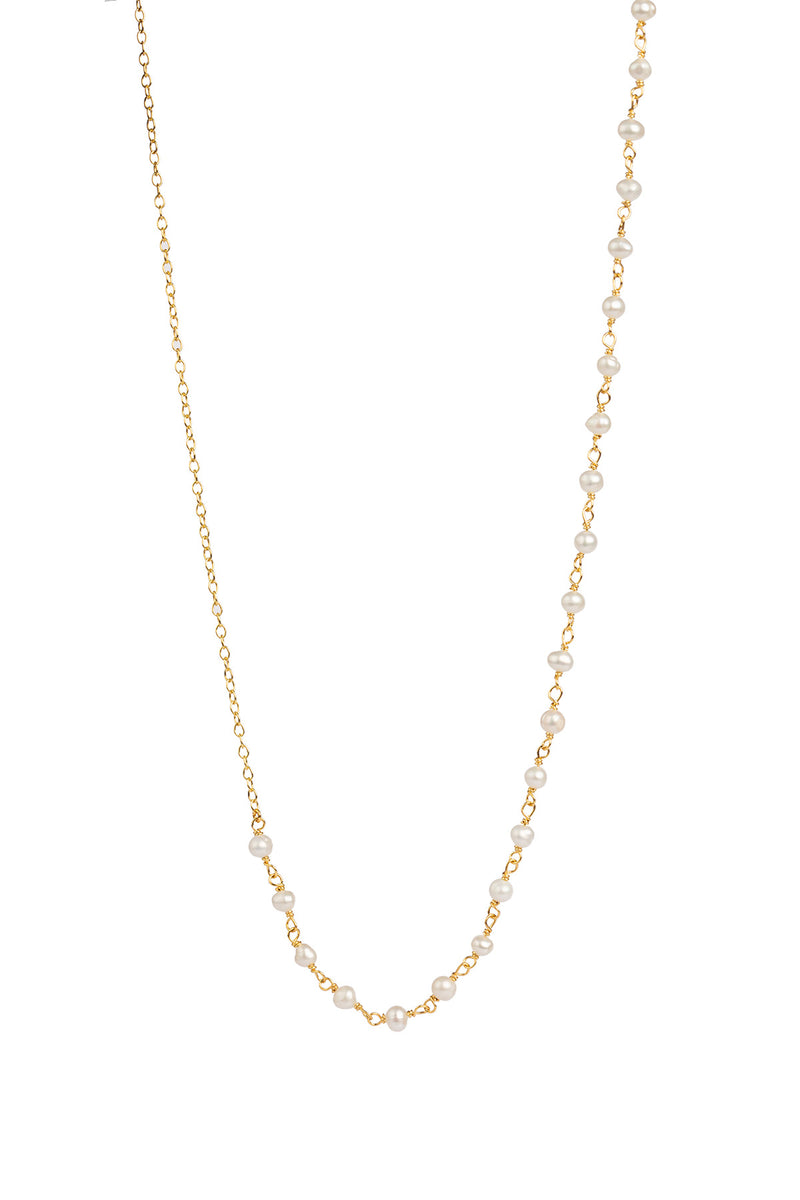 Anne Pearl Necklace - Gold