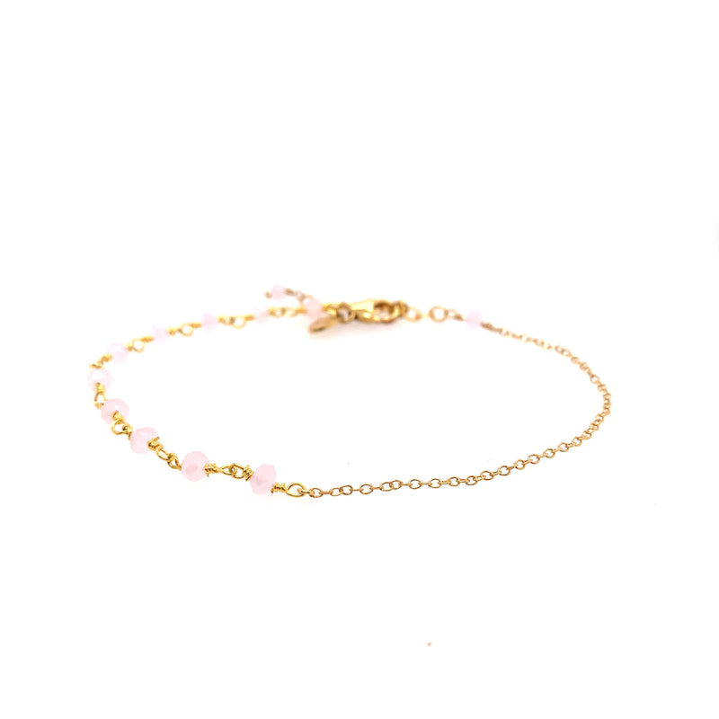 Anne Rose Quartz Bracelet - Gold