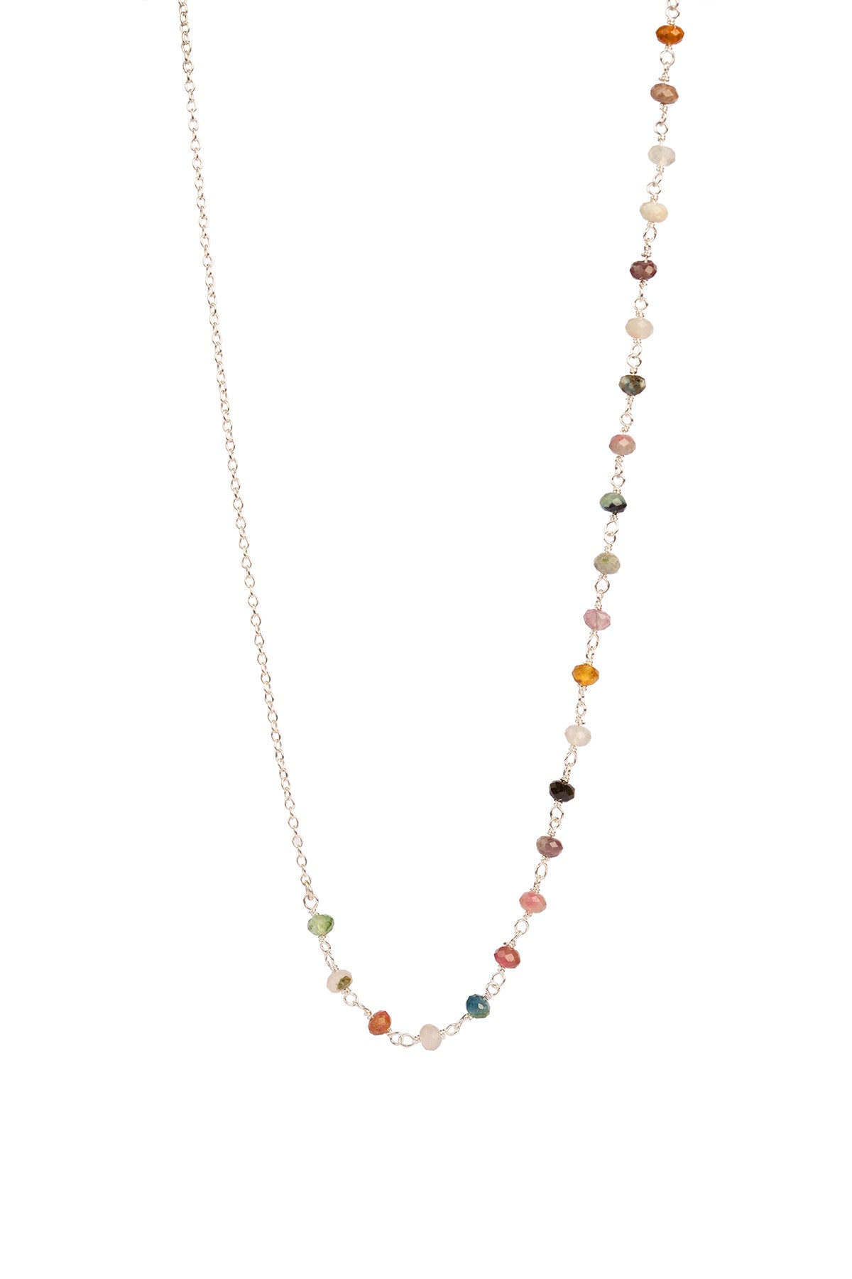 Anne Tormaline Halskæde - Sølv