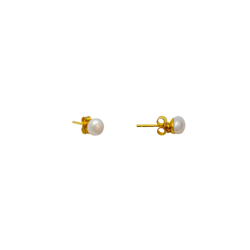 Ariel Pearl Earrings - Gold