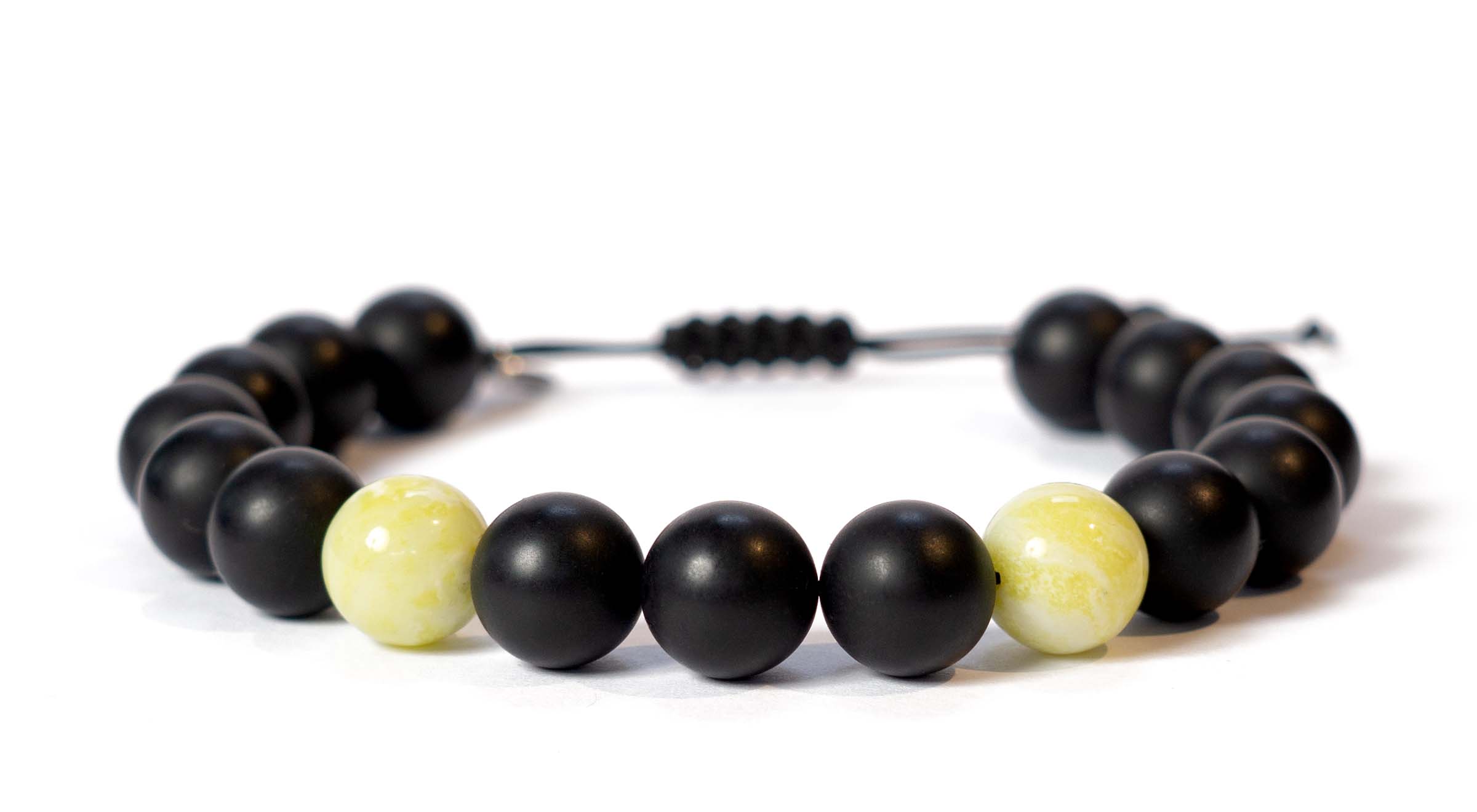 Arthur Armbånd Onyx/Citron Jade - Herre