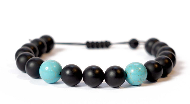 Arthur Bracelet Onyx/Turquoise - Men
