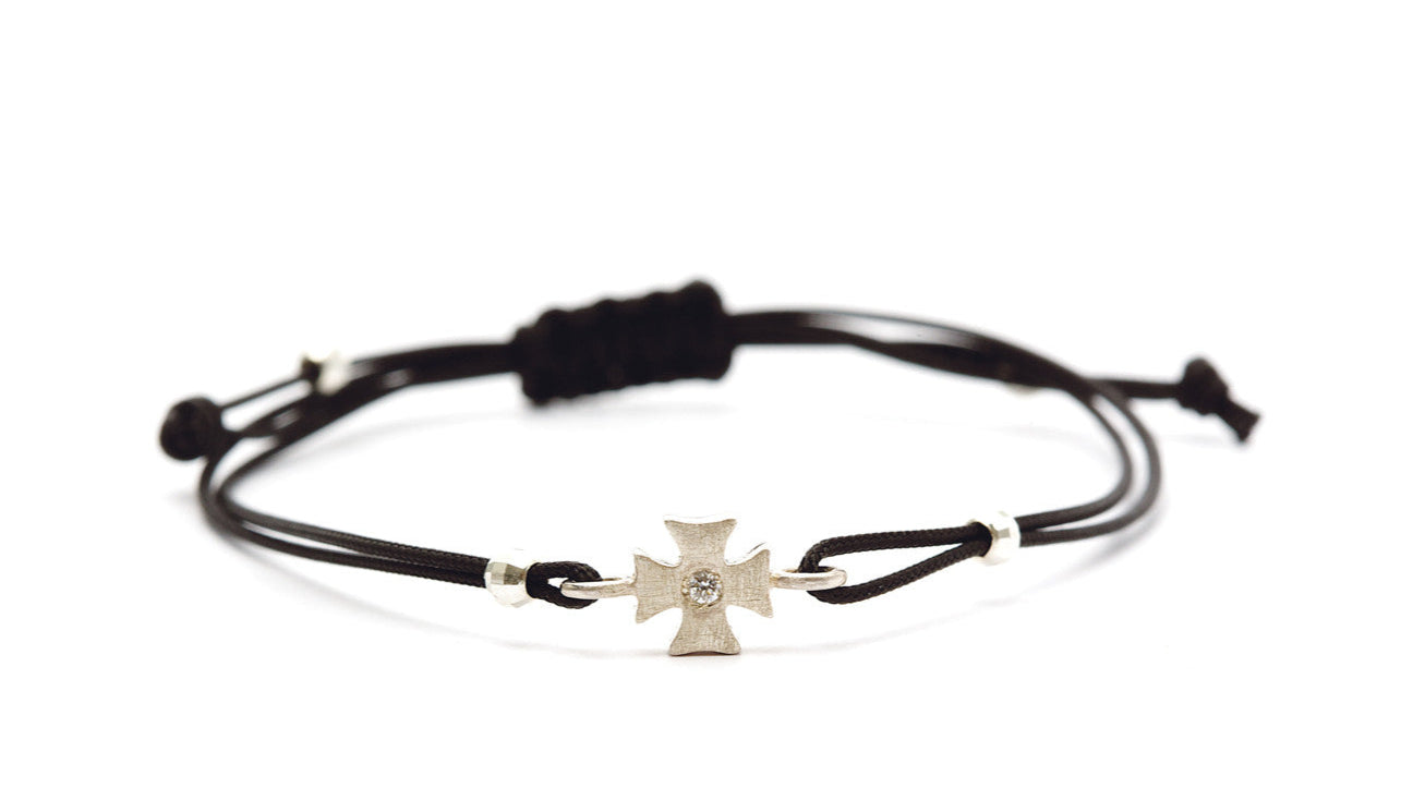 Camille Diamond Sort - Sølv