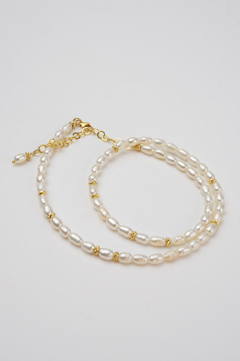 Celina Pearl Necklace - Gold