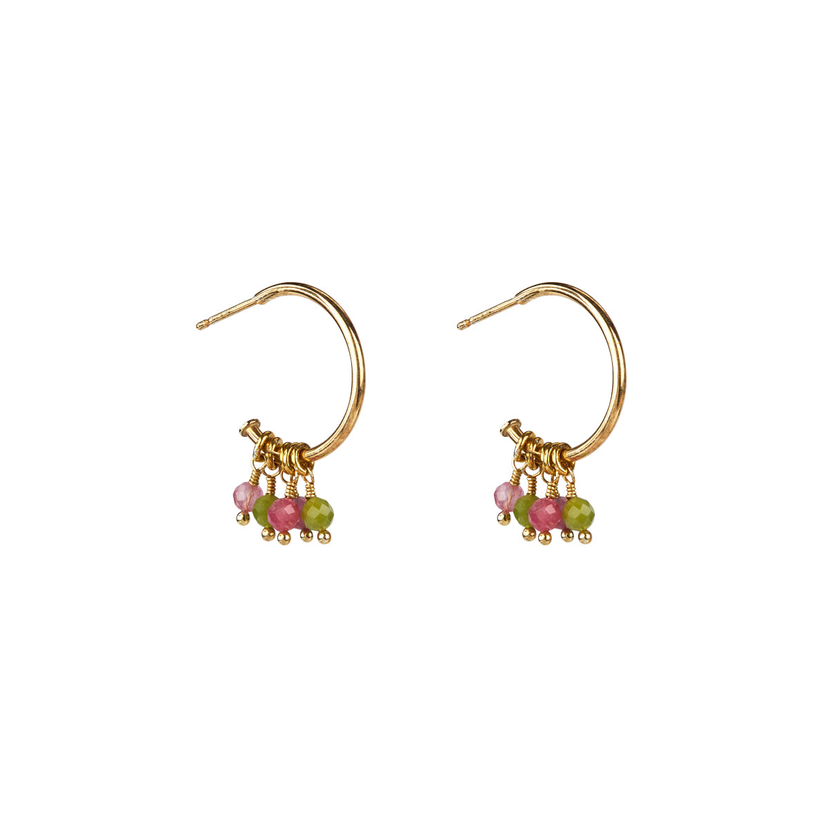 Chloe Tormaline Earrings - Gold
