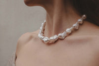 Elly Perlehalskæde - Sølv