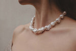 Elly Pearl Necklace - Silver