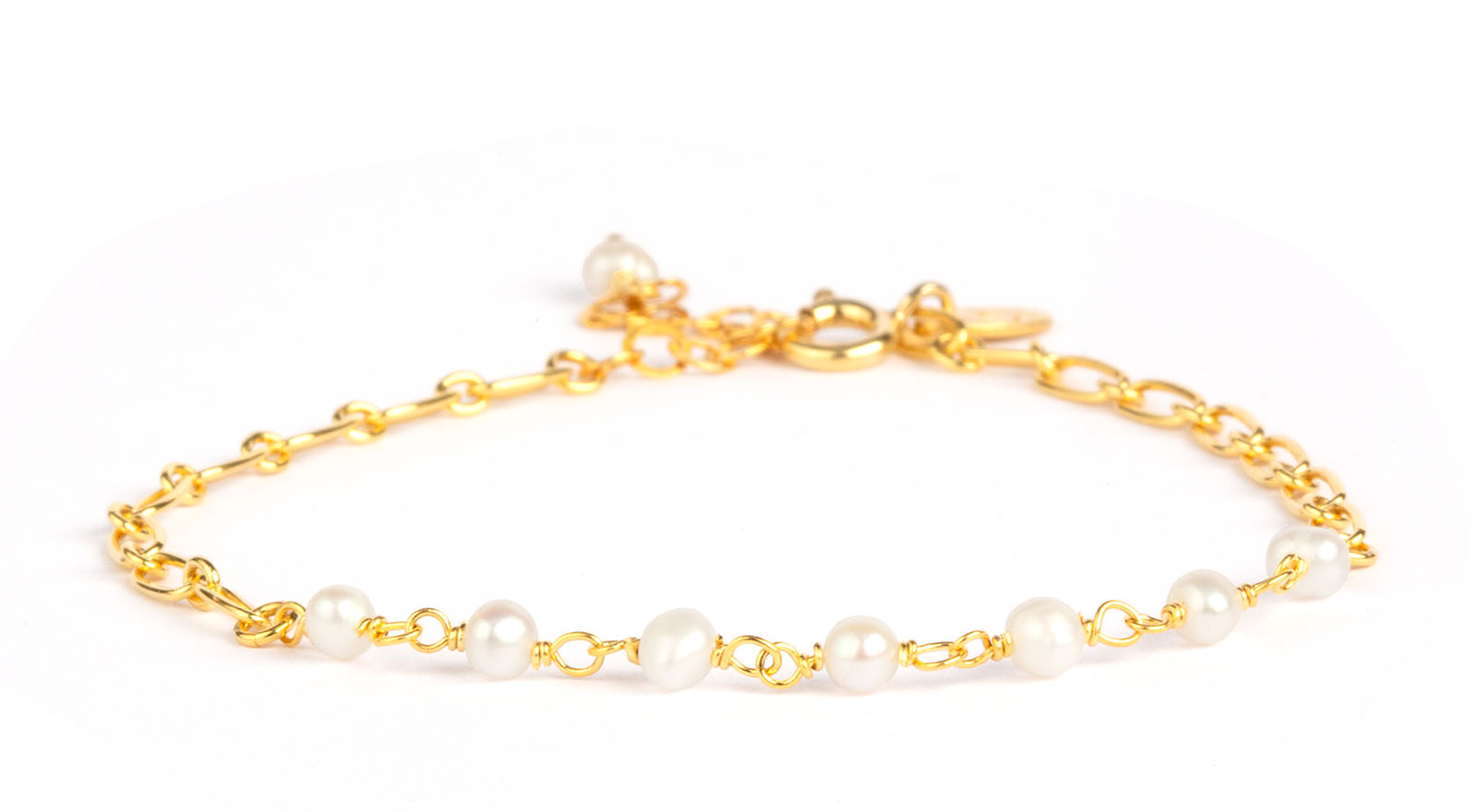 Daisy Perle Armbånd - Guld