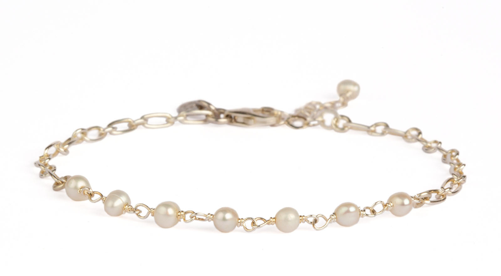 Daisy Perle Armbånd - Sølv