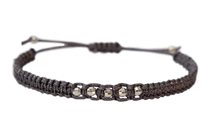 Didi Brown Bracelet - Silver