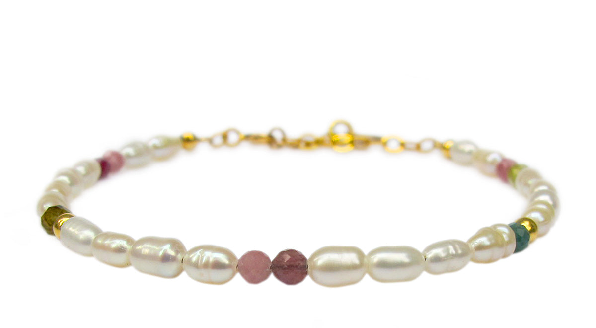 Ditte Perle Armbånd - Guld