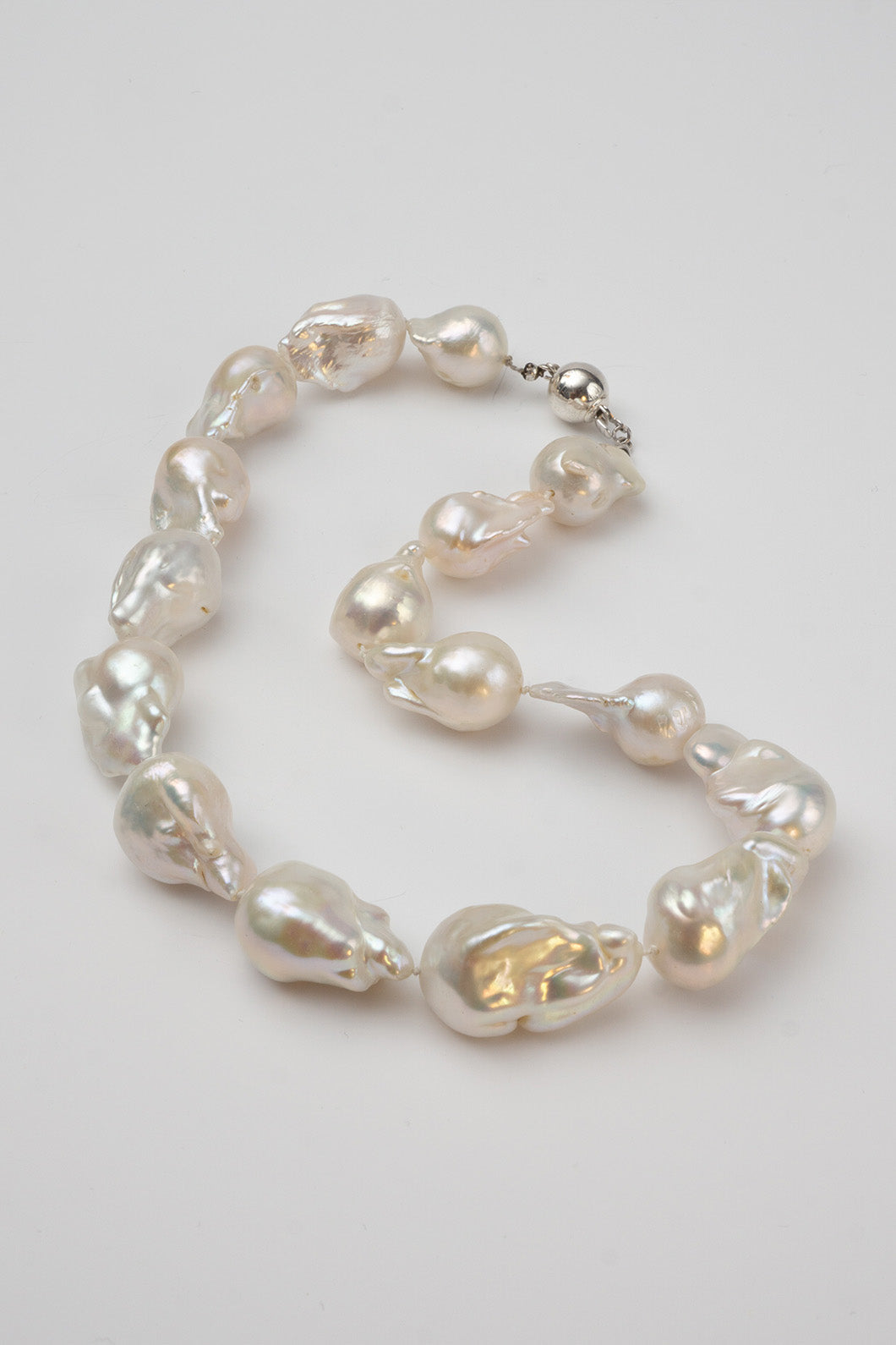 Elly Perlehalskæde - Sølv