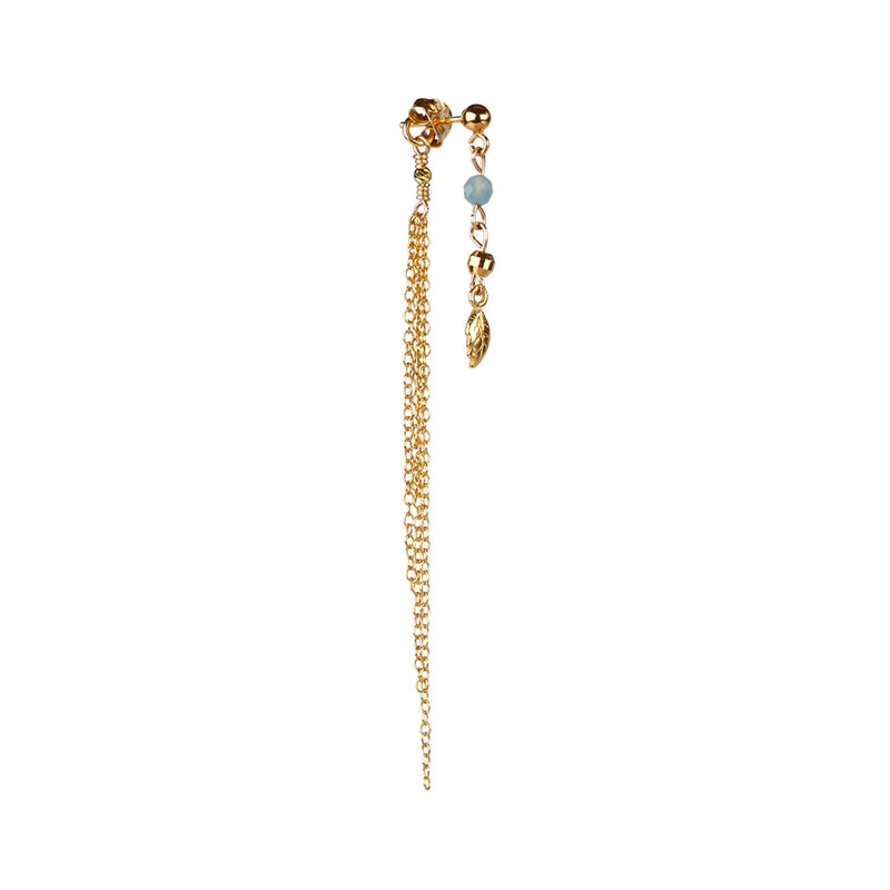 Erina Aquamarine Earring - Gold