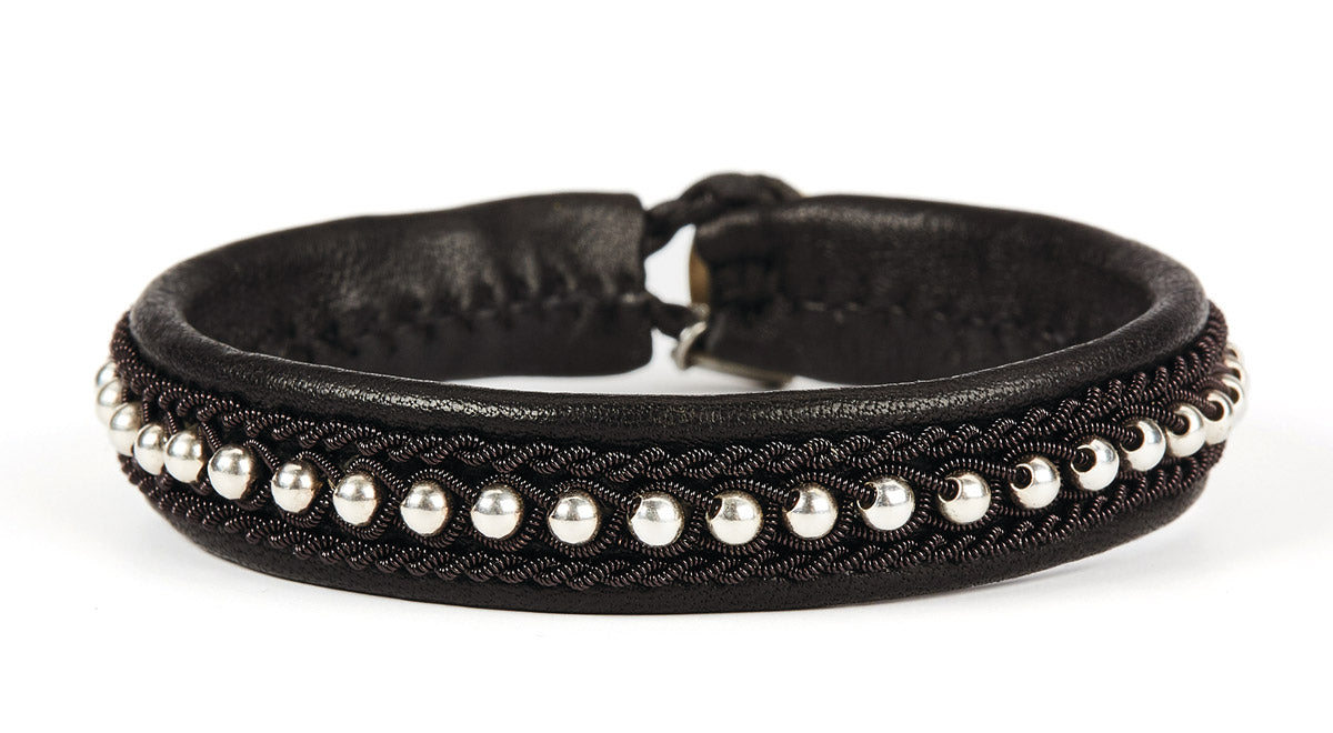 Hella Sølvperler Sort Tråd