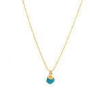 Abigail Aquamarine Necklace - Gold