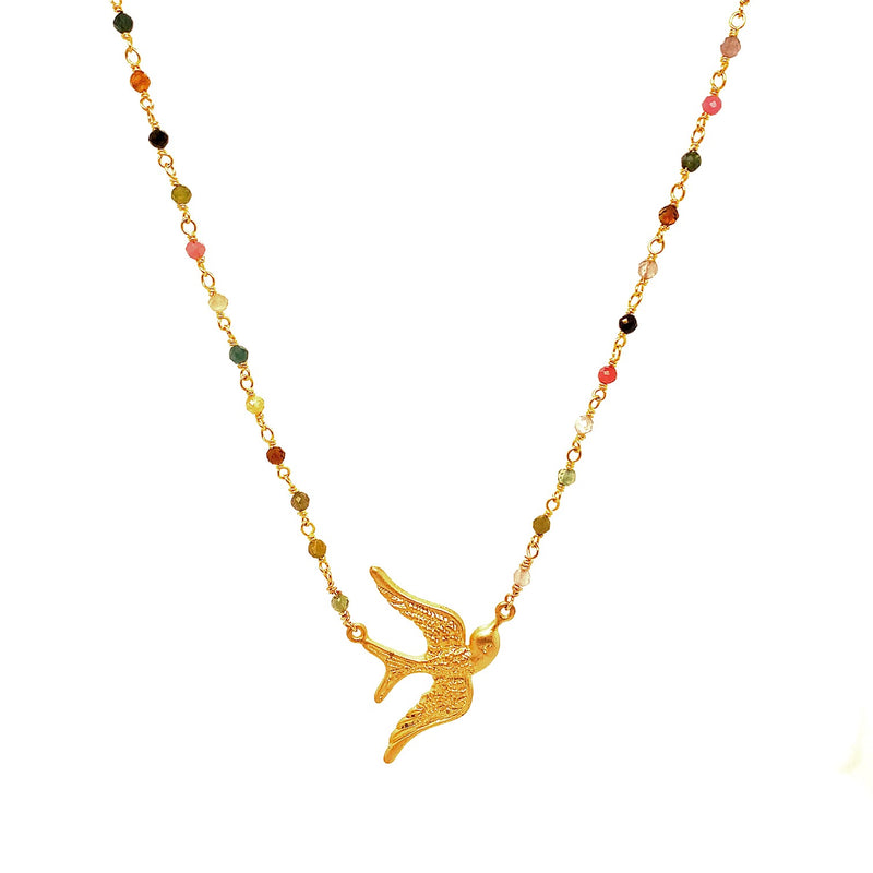 Lady Dove Tormaline necklace - Gold