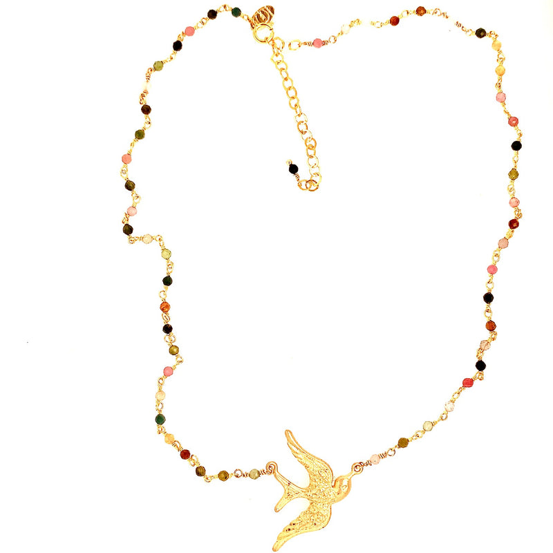 Lady Dove Tormaline necklace - Gold