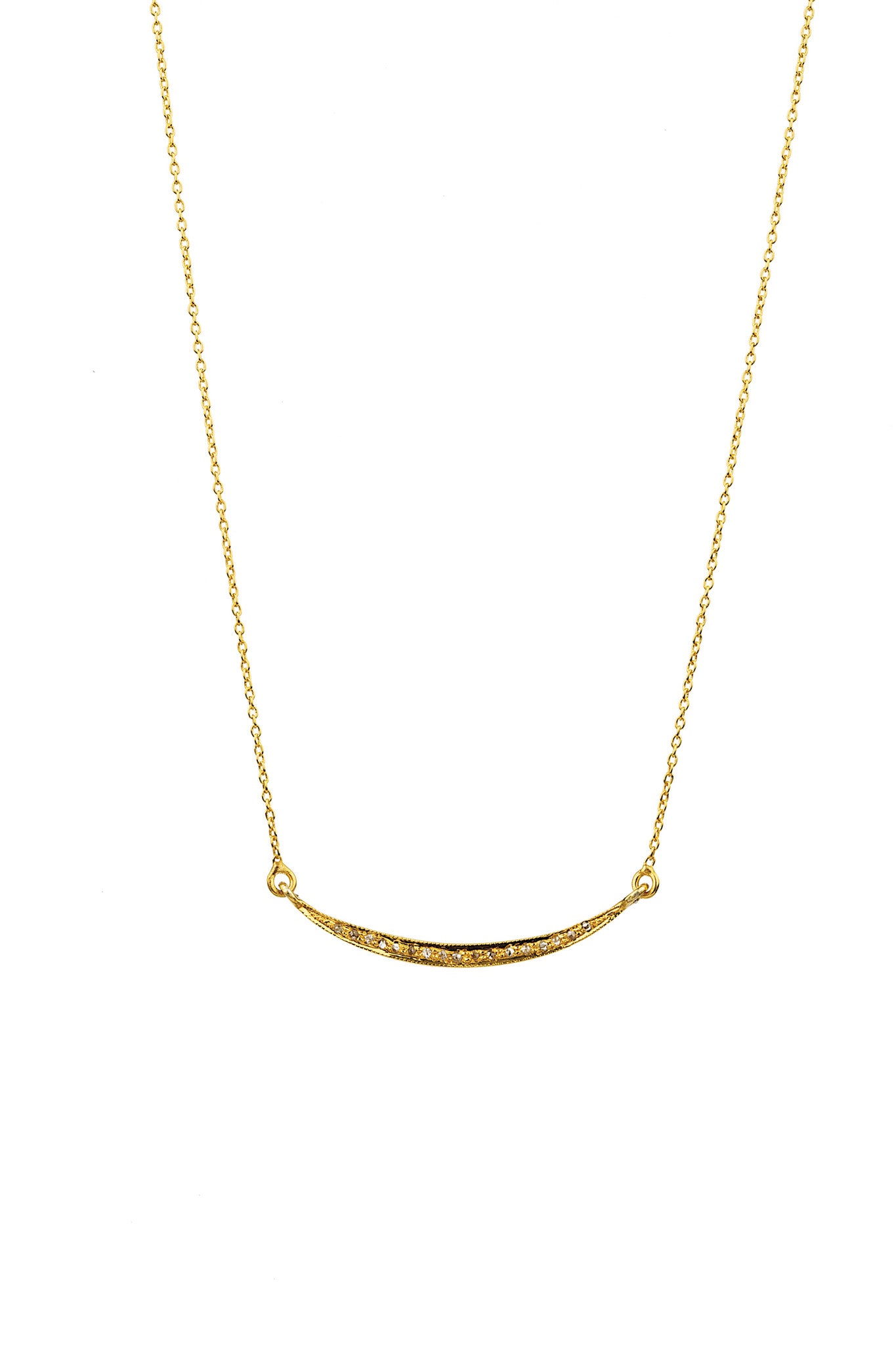 Iben Diamant Halskæde - Guld