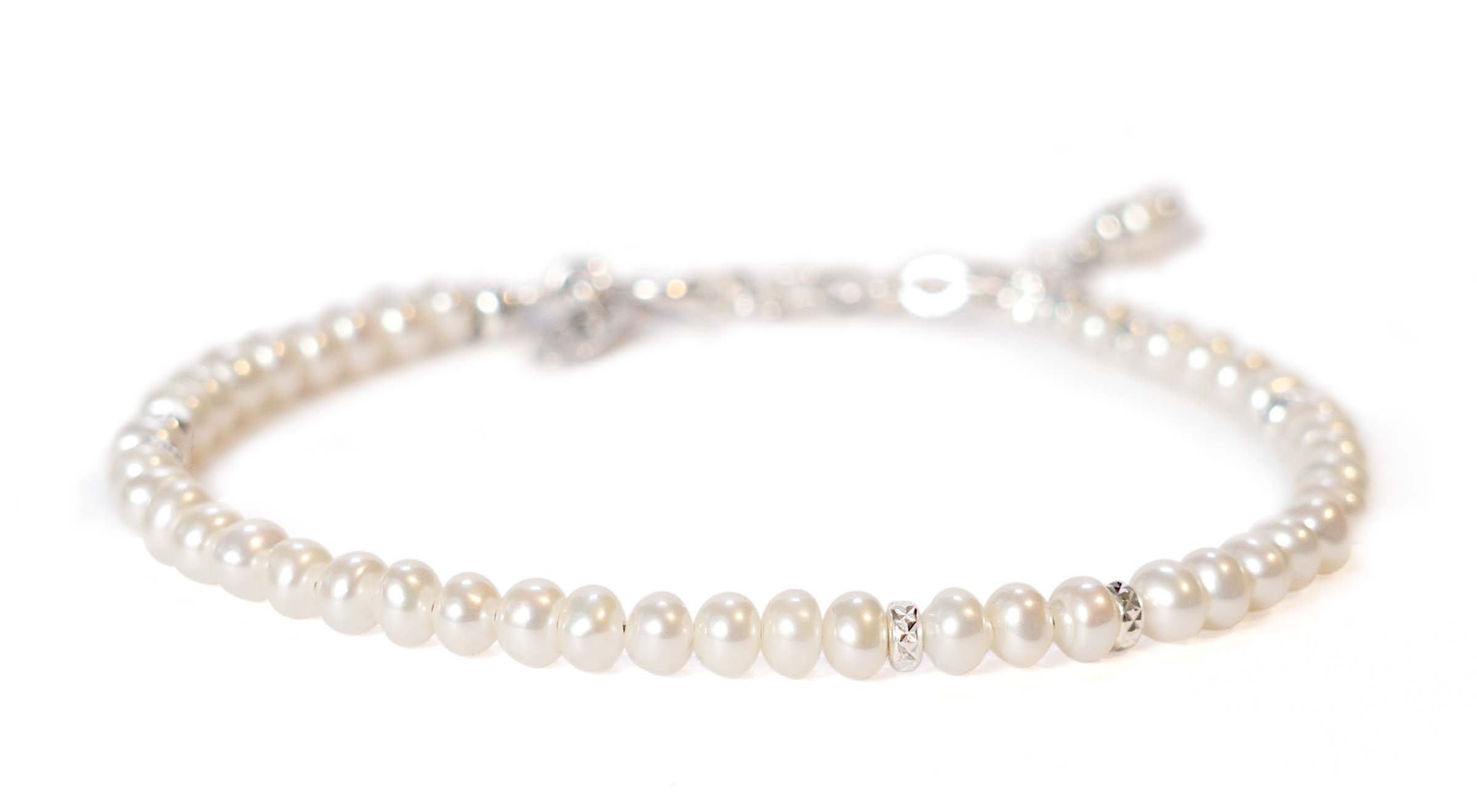 Lauren Perle Armbånd - Sølv