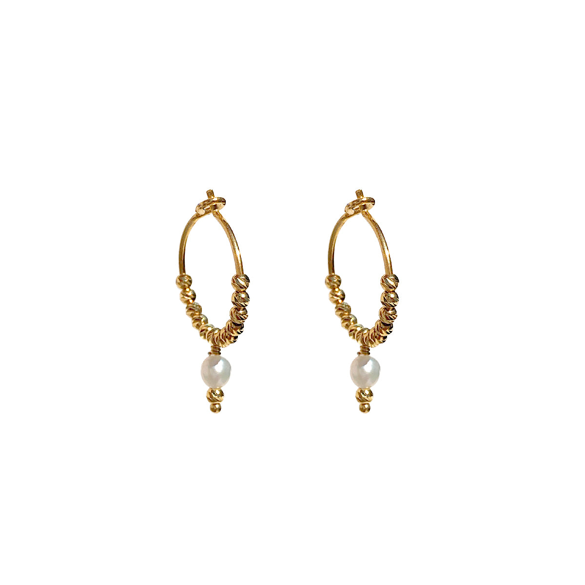 Lennie Earring Freshwater Pearl - Gold