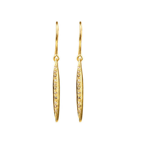 Long Pin Diamond Earrings GP