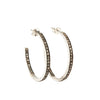 Loop Diamond Earrings  - Silver