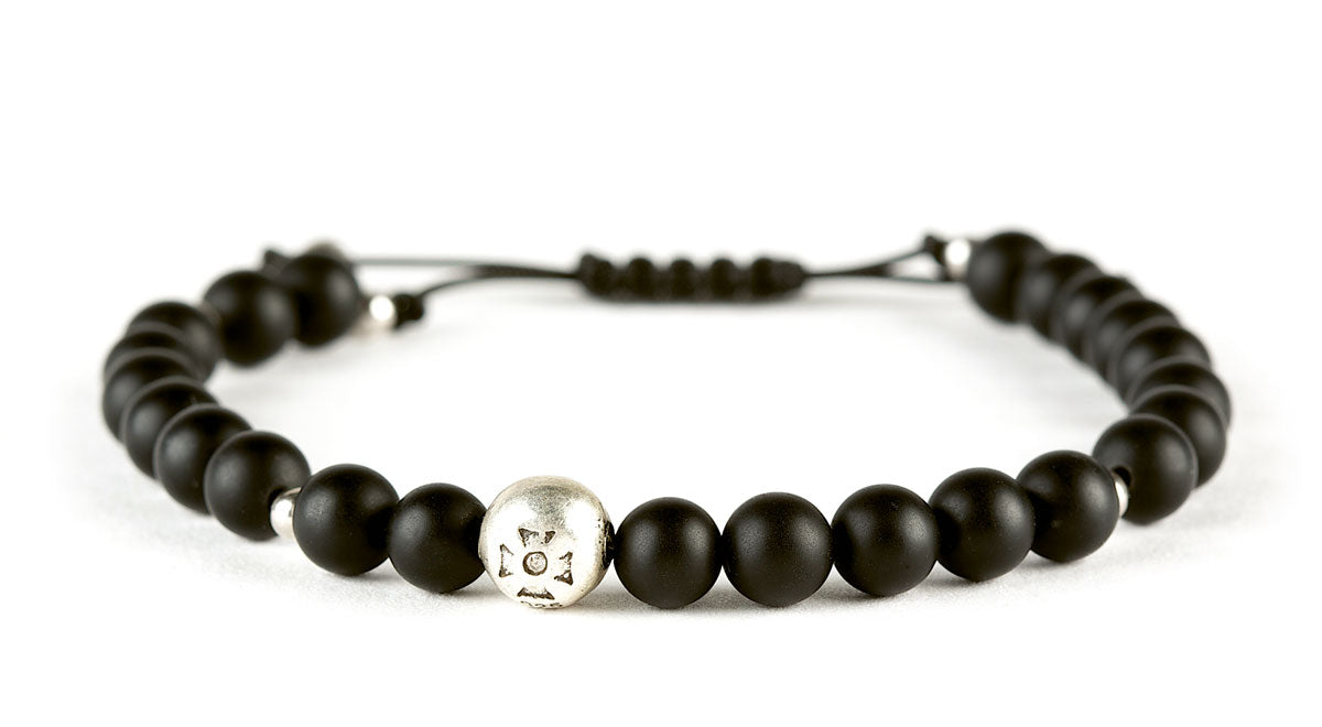 Marius Diamond - Onyx/Sort - Sølv - Herre