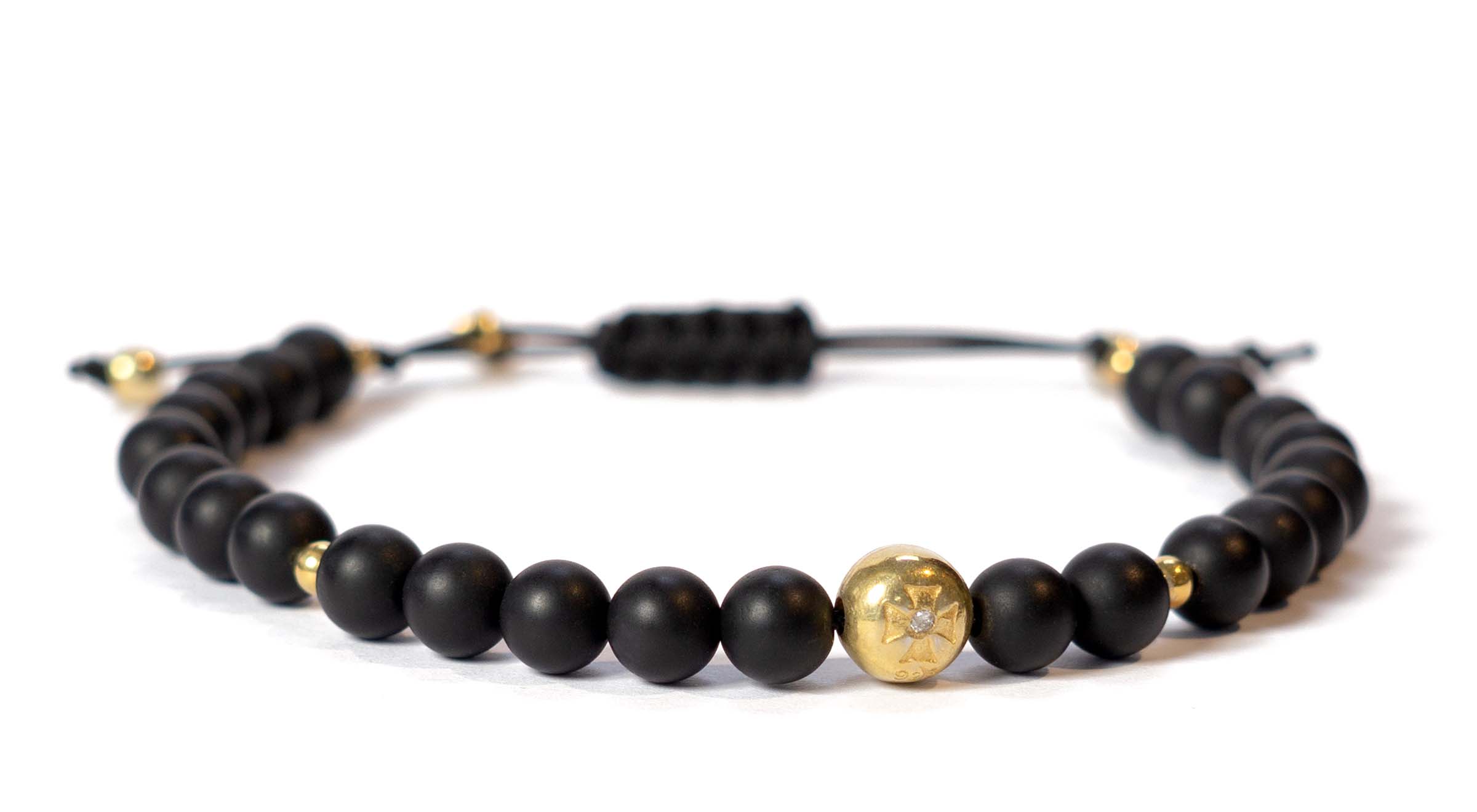 Marius diamant Onyx - Guld - Herreudgave