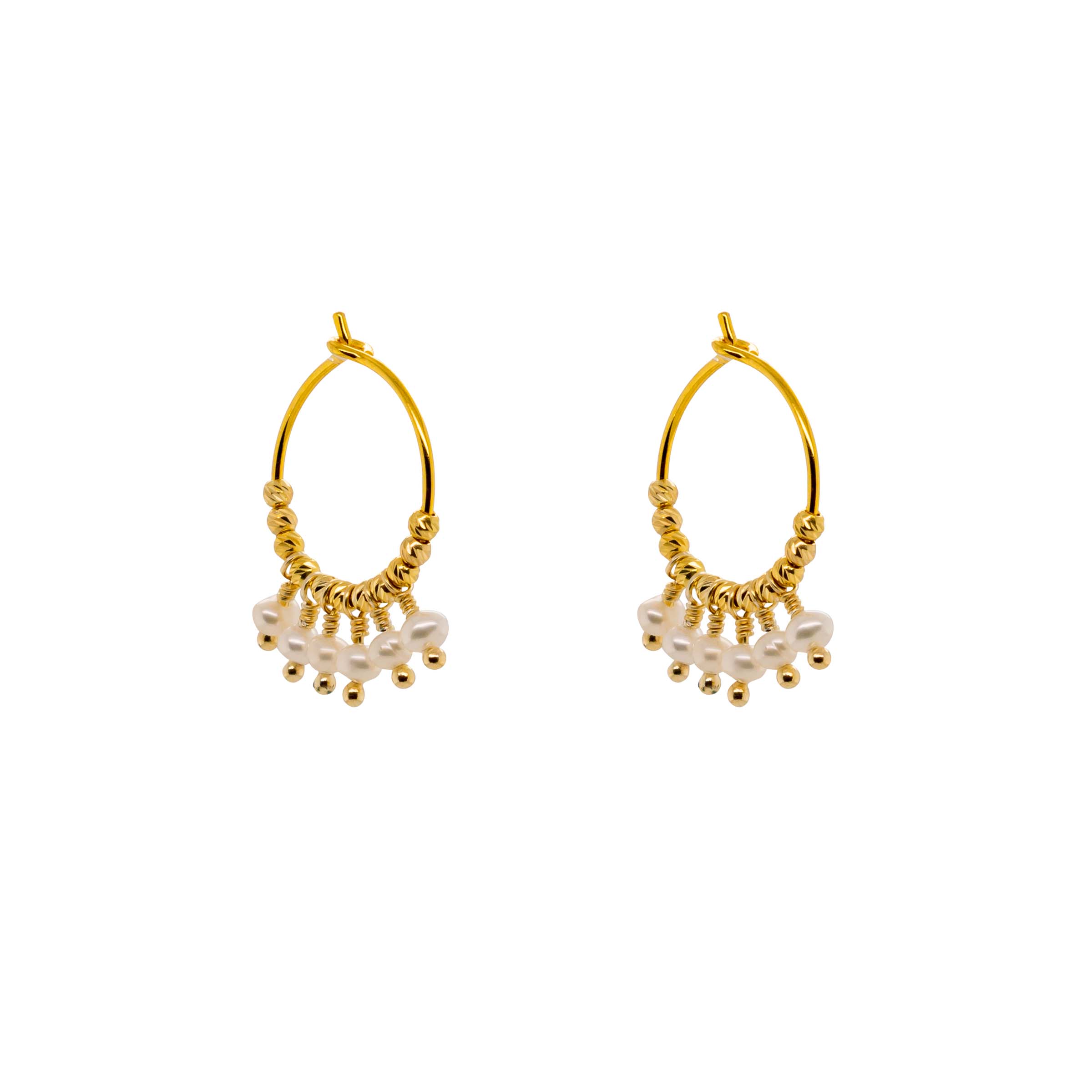 Mathilde Pearl Earrings - Gold