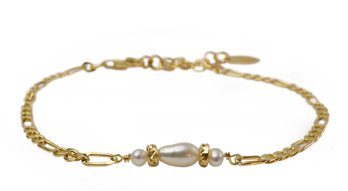 Milana Perle Armbånd - Guld