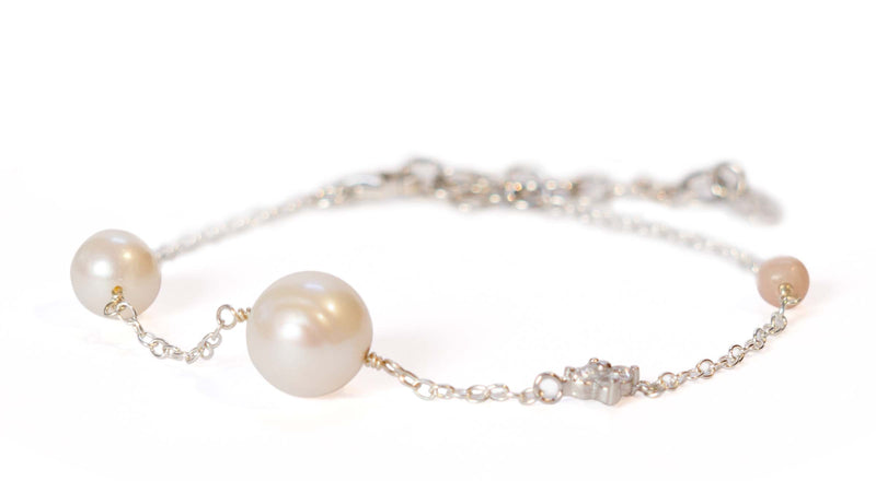 Nete Pearl Bracelet - Silver