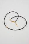 Nikki Necklace Black Spinel - Gold
