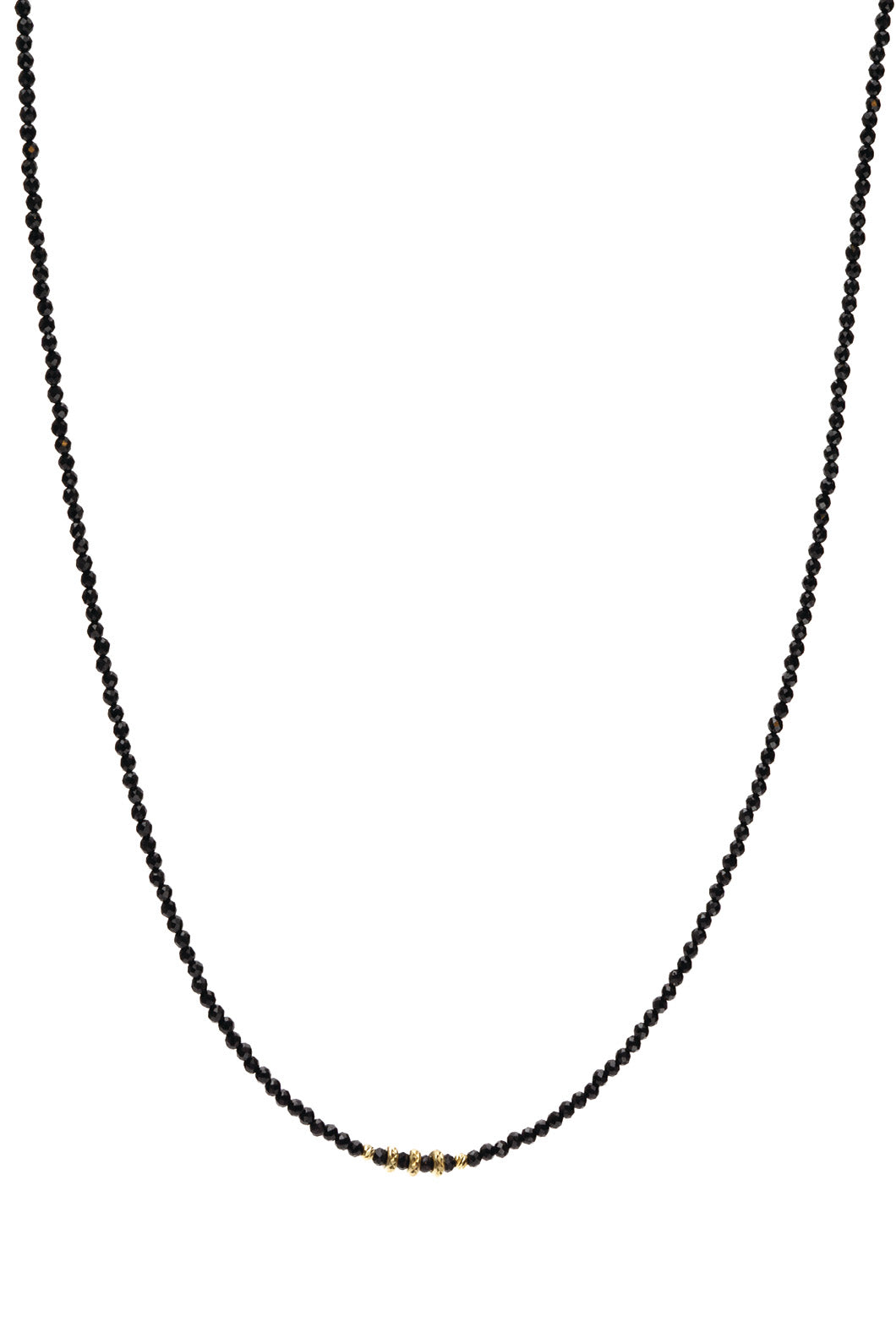 Nikki Necklace Black Spinel - Gold