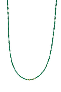 Nikki Halskæde Grøn Spinel - Guld