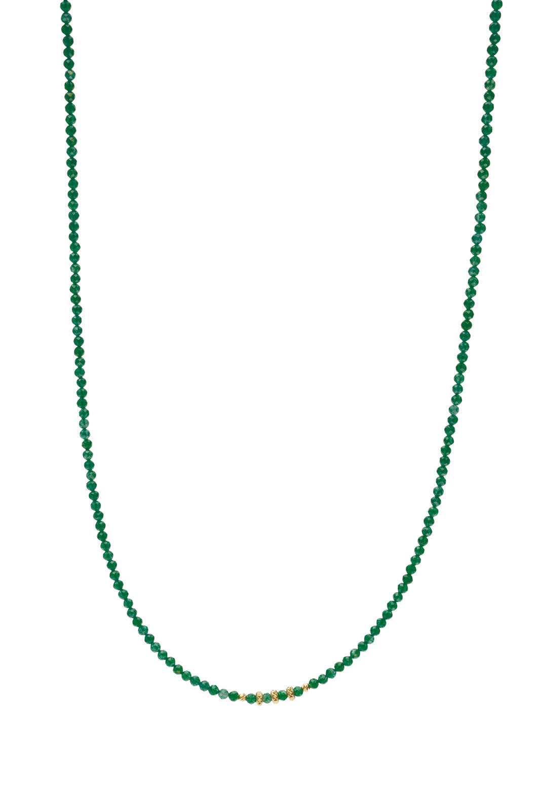 Nikki Halskæde Grøn Spinel - Guld