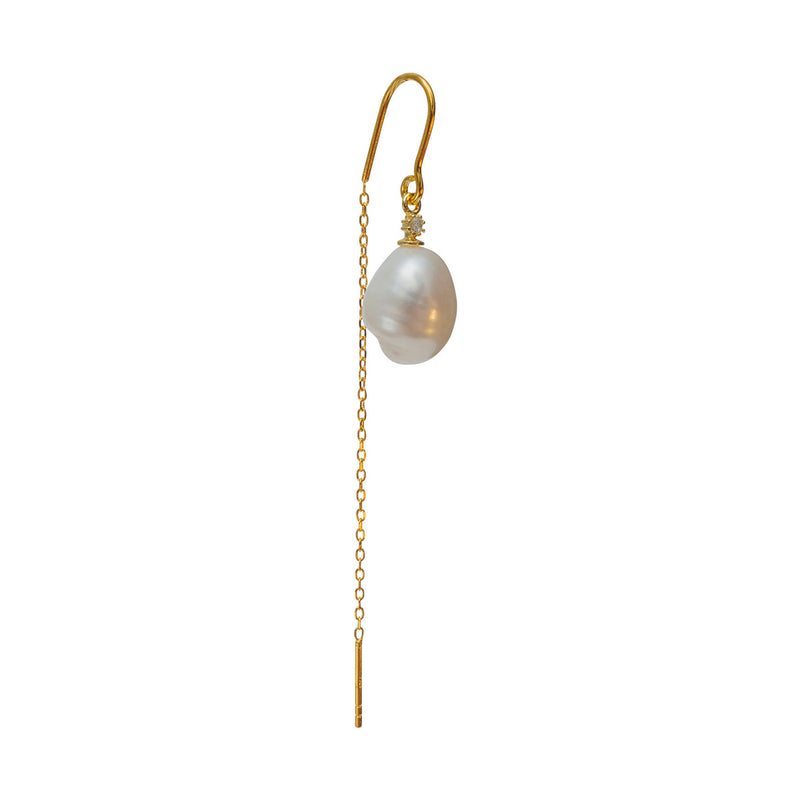 Nina Pearl Earring - Gold