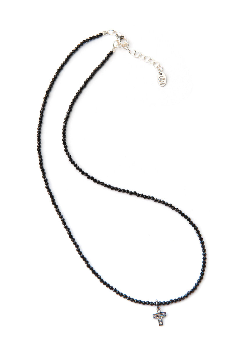 Noora Kors Diamant Halskæde - Sølv