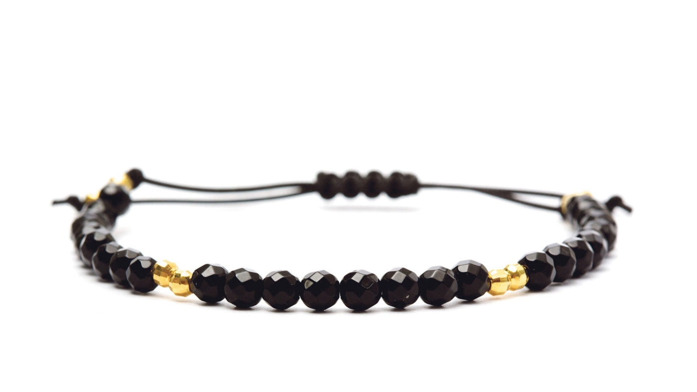 Rachel Black Onyx - Gold