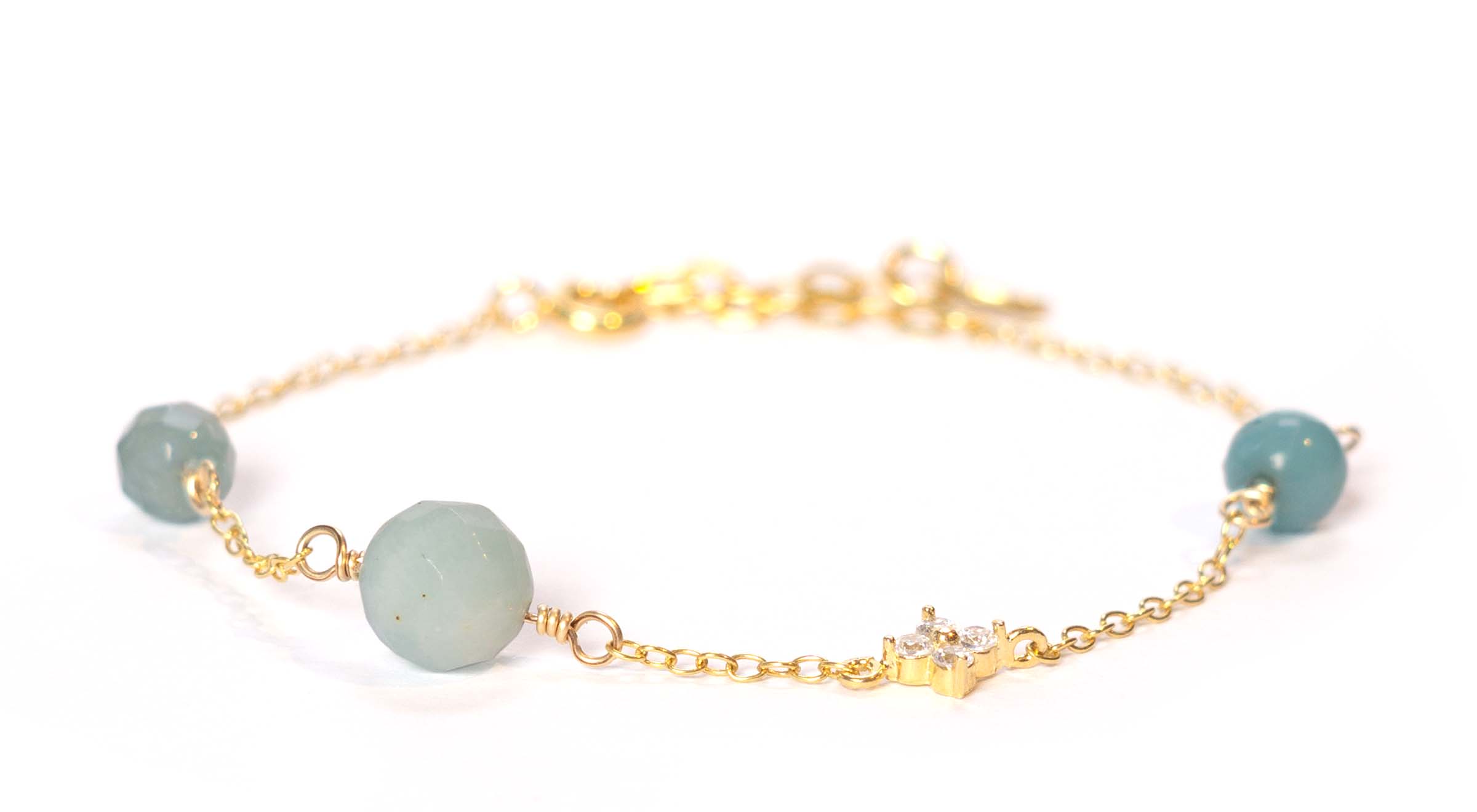 Rimi Amazonit Armbånd - Guld