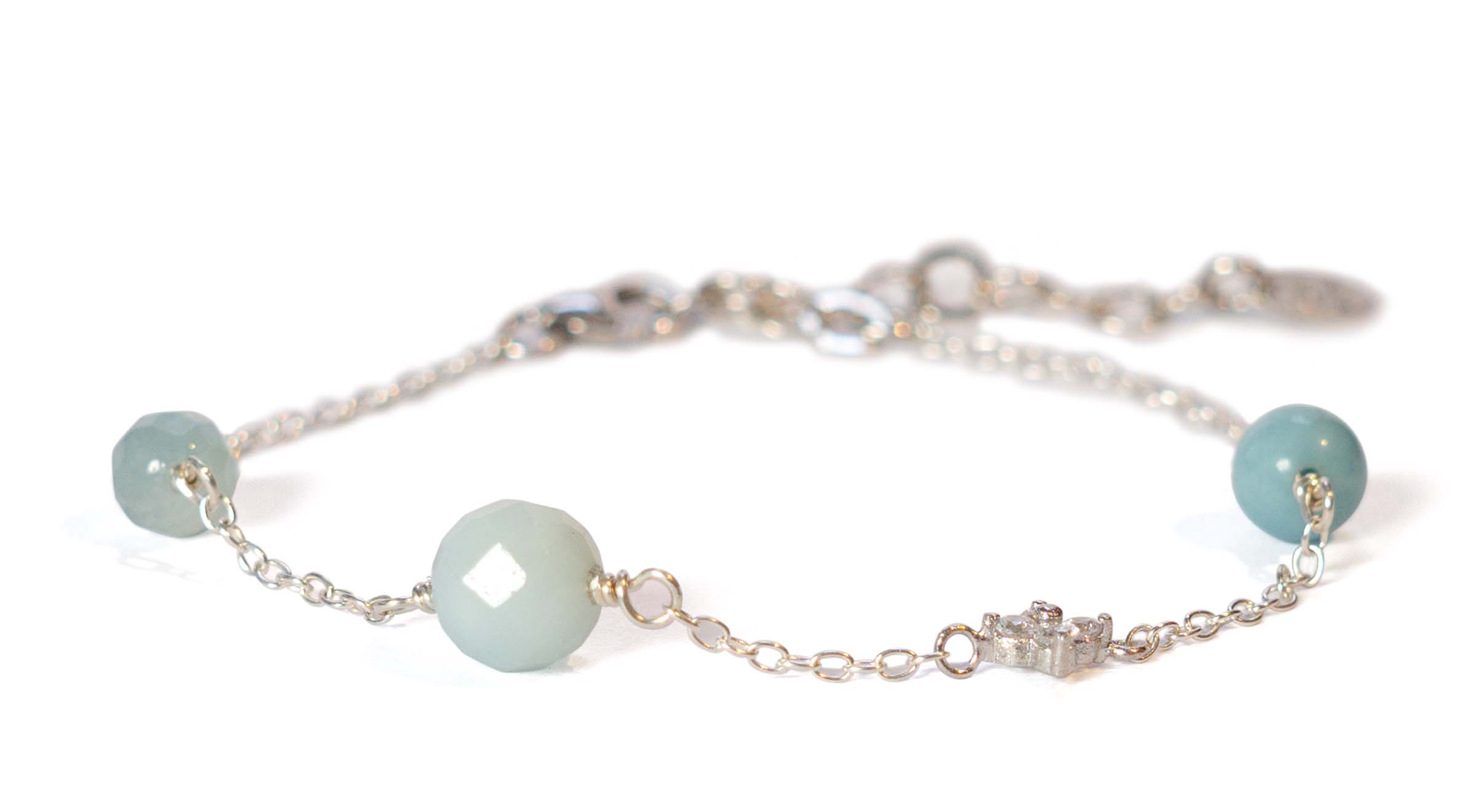 Rimi Amazonite Bracelet - Silver