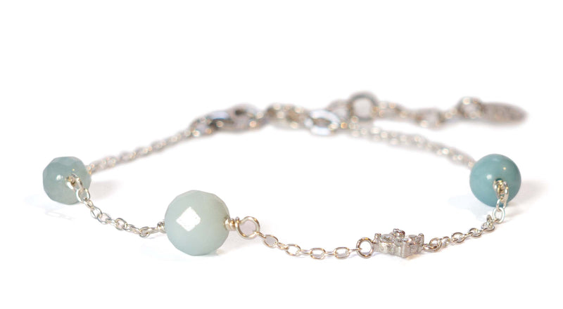 Rimi Amazonite Bracelet - Silver