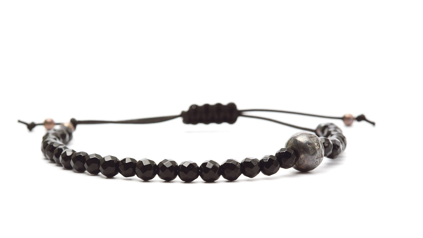 Stella Diamond Sort Onyx - Oxideret sølv