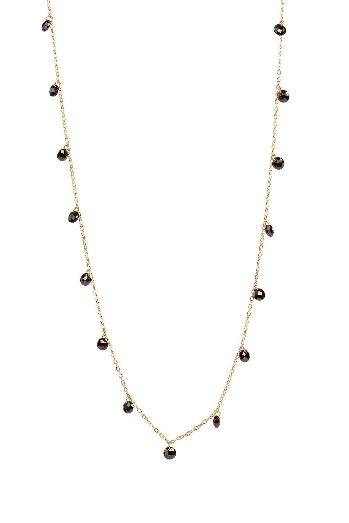 Susan Black Zirkon Halskæde - Guld